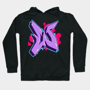 Letter W- Graffiti Street Art Style Hoodie